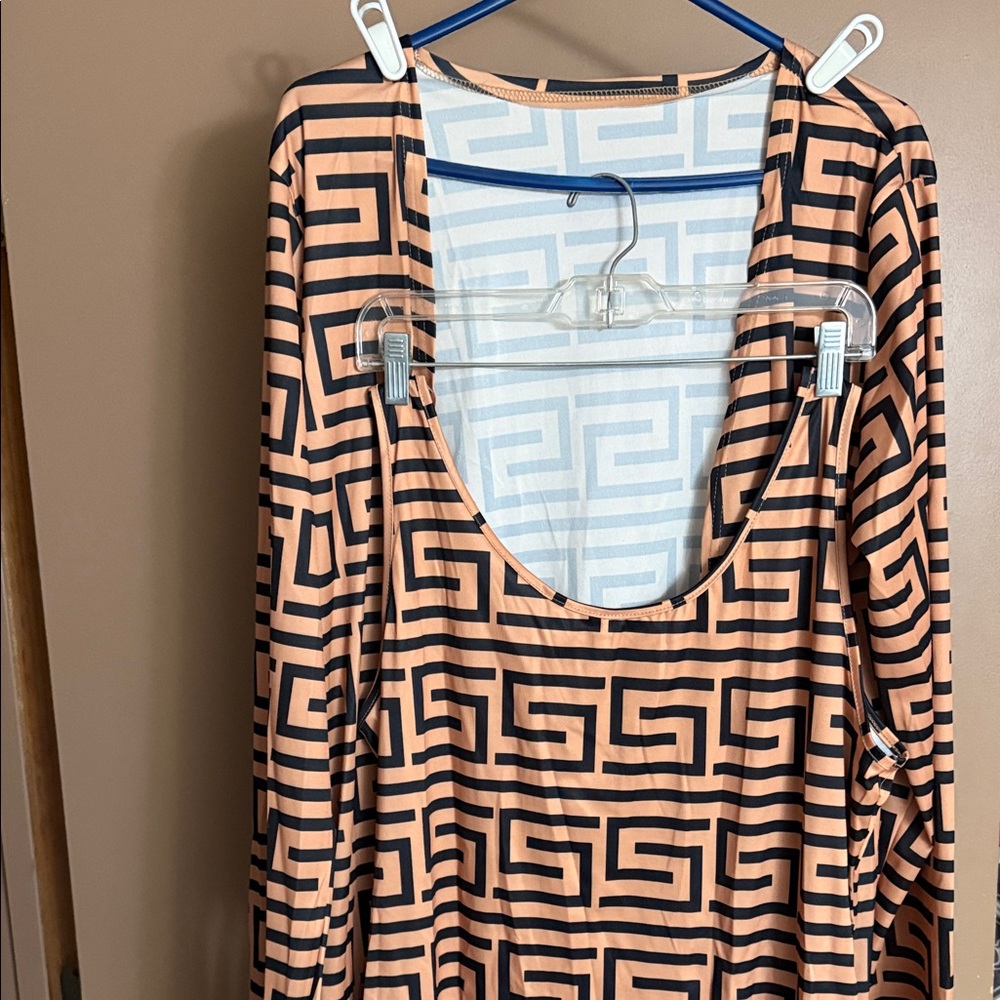 Geometric Patterned Open Cardigan - Picture 9 of 9